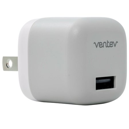 VENTEV 12W USB A Wall Charger and USB A to Apple Lightning Cable 3.3ft, White WC12-AL252160